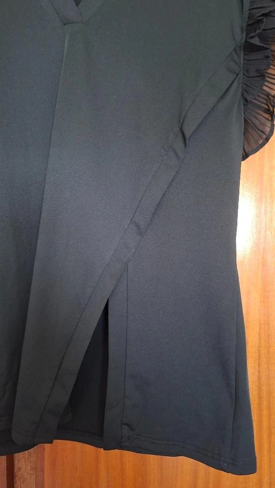 Hermosa blusa - detalles geniales - negra - talla XL – photo 3